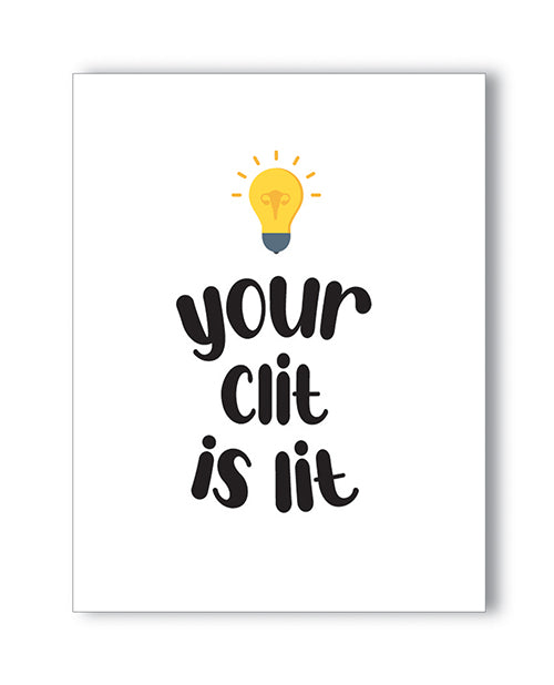 Lit Clit Greeting Card