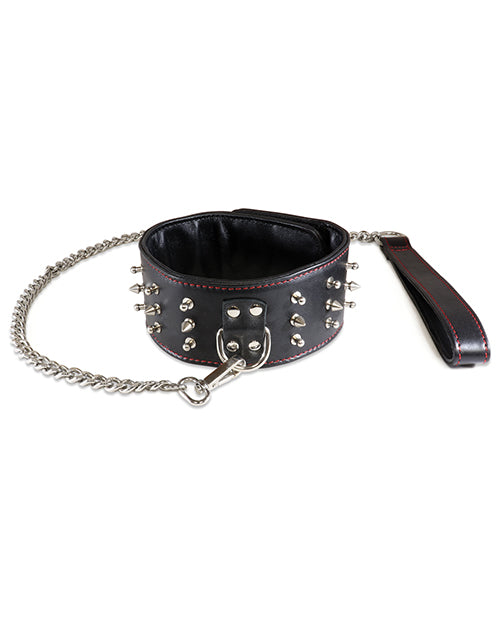 Sultra Lambskin Studded Collar w/Chain